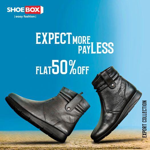 ShoeBox Pakistan Flat 50 off on exclusive export collection for limited time What's On Sale